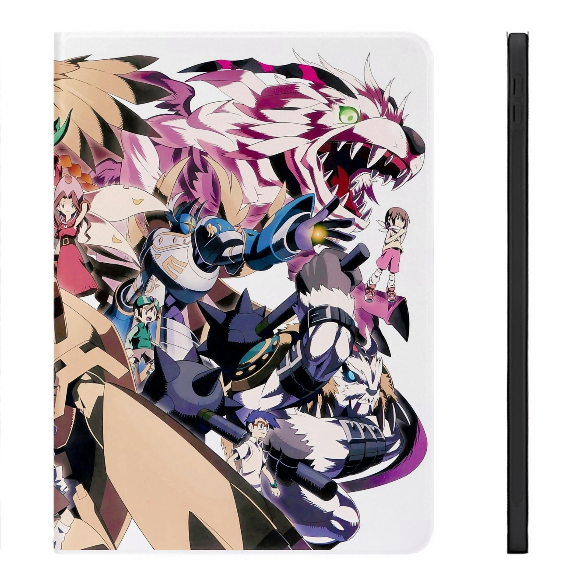 （画像用） Digimon デジタルモンスター/デジモン IPadケース ペンホルダー付き ブックスタイルデザイン